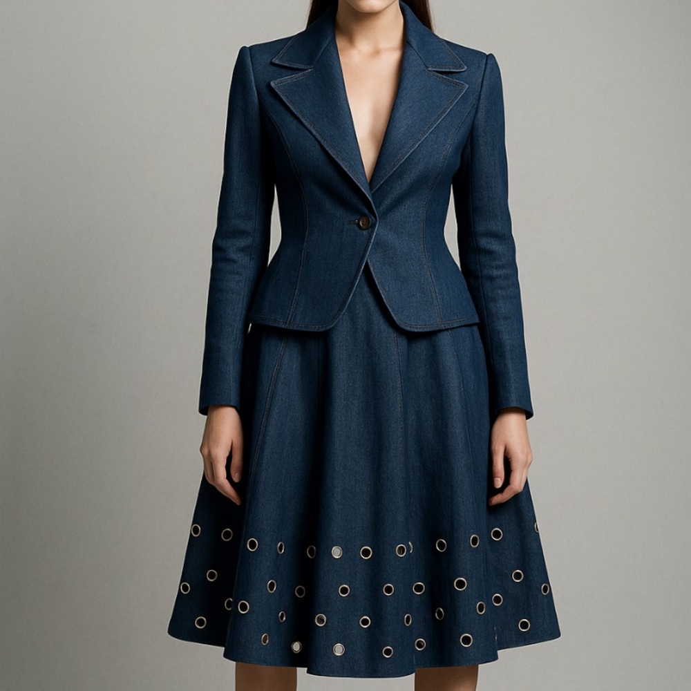 Ladies High Fashion Denim Skirt